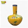 Image 1 : Large Beautiful 19th Century Chinese CloisonnÃ© Yellow-Ground Enamel Vase 24x19 Inches