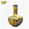 Image 4 : Large Beautiful 19th Century Chinese CloisonnÃ© Yellow-Ground Enamel Vase 24x19 Inches