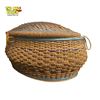 Image 3 : Collection of 3 Vintage Woven and Wooden Sewing Baskets with Supplies