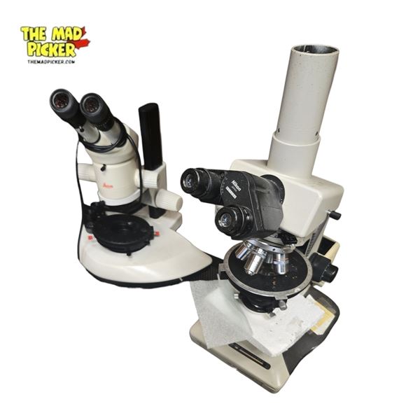 Leica MZ6 Stereo Microscope and Nikon Optiphot 2-Pol Polarizing Microscope