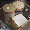 Image 3 : Vintage Canada Dry Wooden Crate with Assorted Collectible Kitchen Tins and Boxes