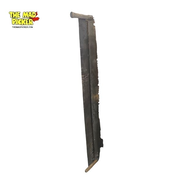 Two Vintage Crosscut Saws 66-Inch and 72-Inch Logging Tools
