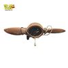 Image 2 : Master Crafters Vintage-Style Airplane Propeller Clocks Wood and Plastic Damaged