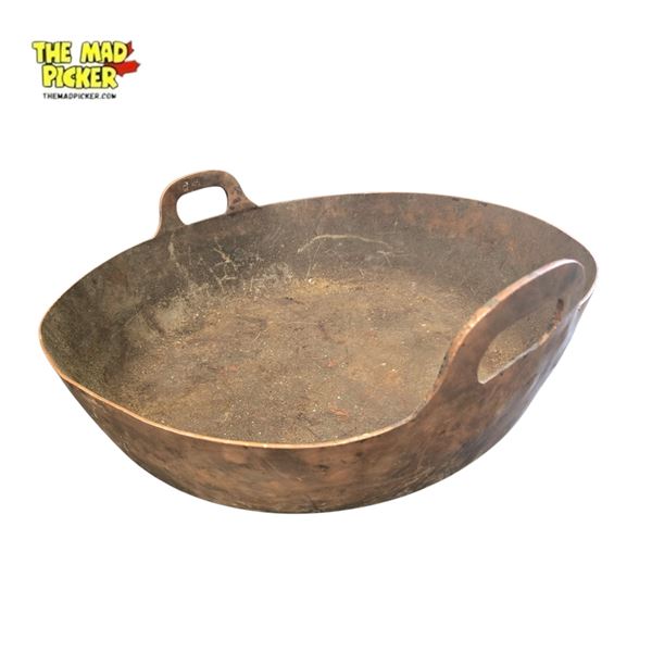 Large Vintage Copper Pot 18 Inch Diameter Stamped Omega 45