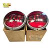 Image 1 : KD 254-6707 Jumbo Stop Light Lens Pair Red 7-Inch Diameter Vintage with Box