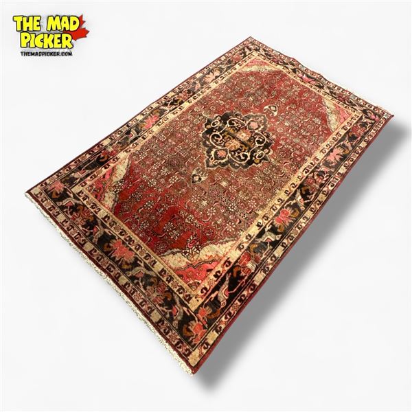 Hand-Knotted Wool Persian Rug Zanjan Region Iran 205x130cm