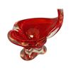 Image 2 : Chalet Artistic Glass Red Swirl Splash Centerpiece 8 Inch Circa 1960s-1975