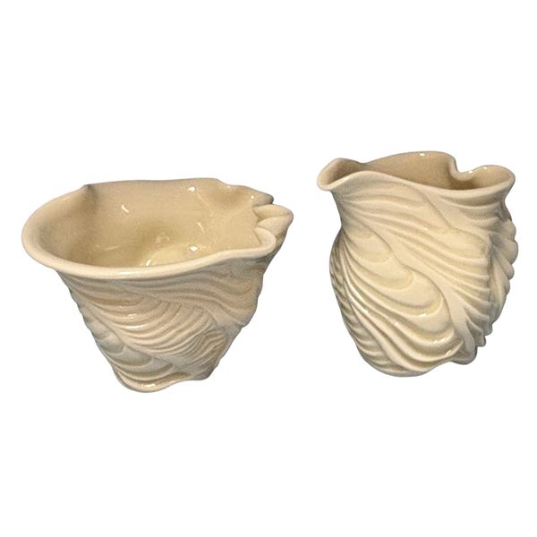 Rachelle Chinnery Ceramist Cream and Sugar Set Handcrafted Ceramic Canadian BC Artist
