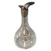 Image 1 : Georg Jensen Wine Carafe Glass with Stopper 10 Inch Denmark Modern Design