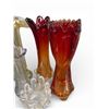 Image 2 : 5-Piece Art Glass Collection Circa 1960s-1970s Murano-Inspired Tallest is 11" Tall
