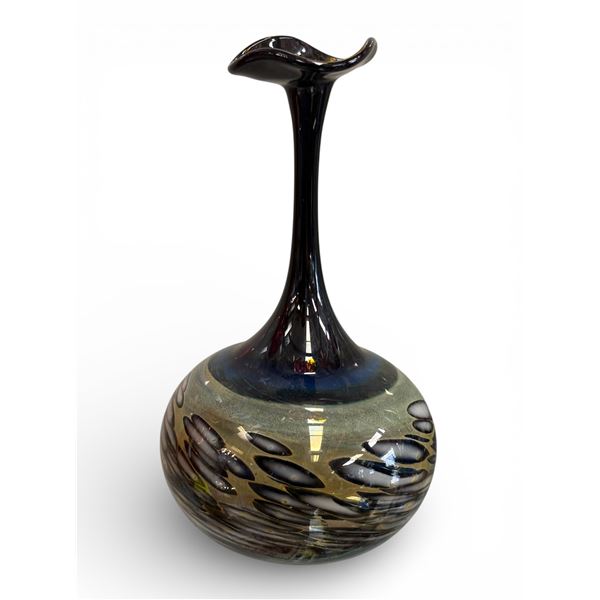 Erwin Eisch Studio Art Glass Vase Signed 8 Inches Beautiful, Delicate & Lightweight