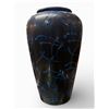 Image 1 : Scheurich Keramik 504-38 Floor Vase Mid-Century Black/blue 1960s-1970s West Germany 15"