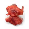 Image 2 : Beautiful Handcrafted Red Jade Feng Shui Koi Fish Lucky Carp 7-Inch Tall