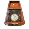 Image 1 : Waltham USA Vintage Brass Deck Watch in Wooden Box with Gimbal Mount
