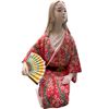Image 2 : 14-Inch Tall Japanese Kimono Chalkware Statue Mid-20th Century