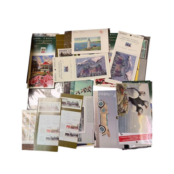 Canadian Stamps - Historic Hotels, Automobiles, Wildlife, Prominent Figures, Etc.