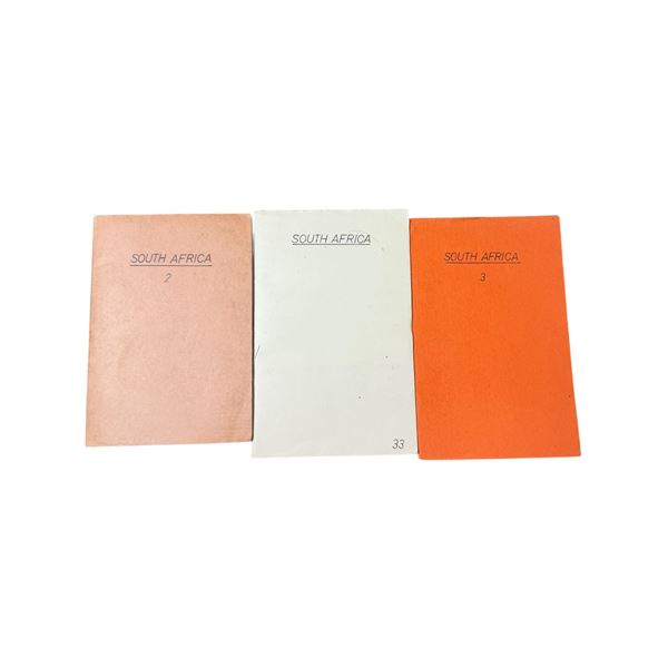 Stamp Book Collection From South Africa - 3 Books