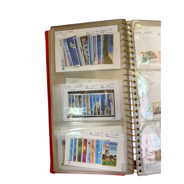 Collection of Stamps in Protective Sleeves (All Over $10.00) - Collections & Single Stamps