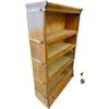 Image 2 : Globe-Wernicke Co. Barrister Bookcase 4-Shelf with Drawer Base Early 20th Century