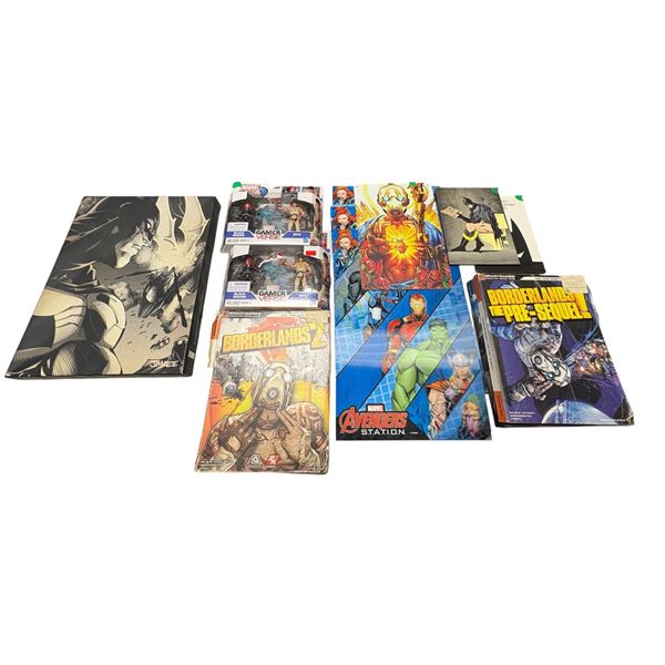 Assorted Comic Collectibles: Marvel Vs Capcom Action Figures & Batman Items