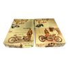 Image 1 : Aoshima Vintage Bike Series 1924 Ace and 1914 Militaire 1/16 Scale Model Kits