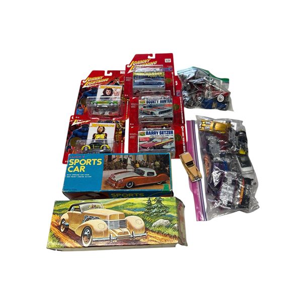 Diecast Cars, Vintage Tin Litho Cars, Johnny Lightning Marvel Toys Collection
