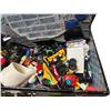 Image 3 : Vintage Treasure Chest Style Luggage with Assorted Diecast, Transformers and Toys