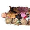 Image 2 : Assorted Vintage Dolls Mixed Makers Materials and Eras with Basket