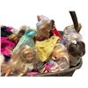Image 2 : Vintage Barbie Dolls with Clothing and Accessories in Basket Assortment