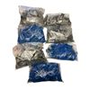 Image 1 : 7 Bags of Assorted LEGO Pieces Gray and Blue Various Shapes and Sizes