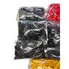 Image 3 : 7 Bags of Mixed LEGO Bricks Black Red Yellow Assorted Pieces