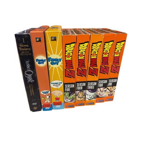 Dragon Ball Z DVD Collection + Family Guy Seasons & Jonny Quest DVD Set