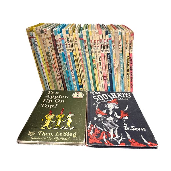 Dr. Seuss Book Collection  Rare 'Ten Apples up on Top' & 'The 500 Hats of Bartholomew Cubbins' Books