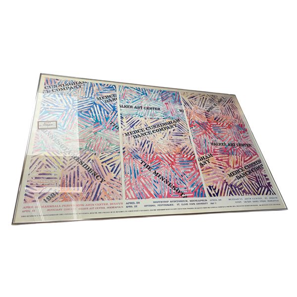 Large Print of Touring Posters, Merce Cunningham Dance Company, Minnesota, 1980s, 48x32 Inches