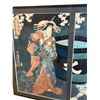 Image 5 : Toshusai Sharaku Japanese Woodblock Print Triptych Reproduction, 36x22 Inches