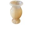 Image 3 : Stone Decorative Pieces: Alabaster Ashtray, White Onyx Vase 6-Inch & Dish, Banded Onyx Keepsake Box