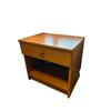 Image 2 : Small Mid-Century Modern Style Nightstand 21x15x20 Inch Wood