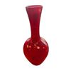 Image 2 : Pair of Mid Century Modern Red Emploi Style Vases Tallest 21.5 Inches