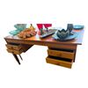 Image 3 : Retro Mid-Century Modern Design Desk 53x23x28.5 Inches Wood