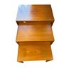 Image 2 : Set of Three Mid Century Modern Nesting Tables Teak Design Largest 24x15.5x19.5 Inches