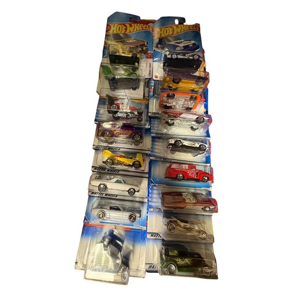 Hot Wheels Collection 17 Diecast Cars Assorted Models in Blister Packs