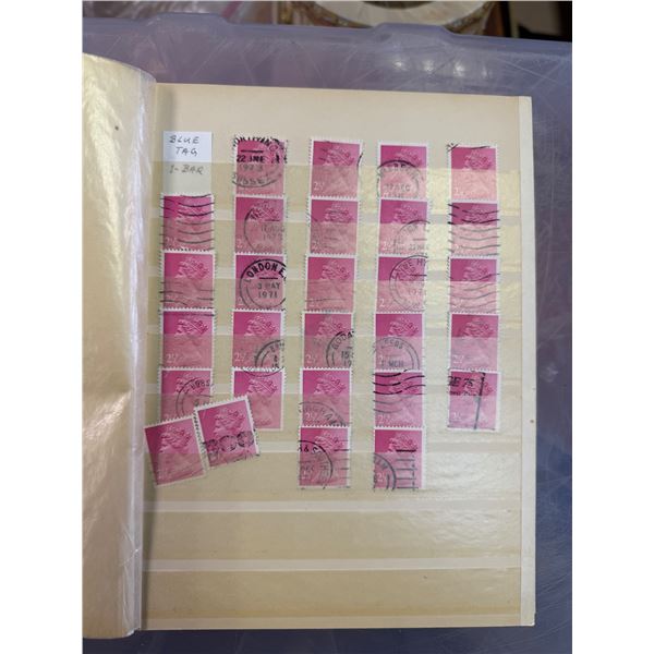 Stamp Collectors Book of Canceled World Stamps * Majority are British
