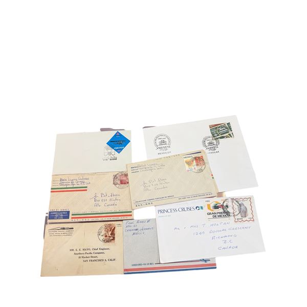 Mexican First Editions & Envelopes w/ Mexican Stamps - Including 1983 Mexican GP F1 Stamp