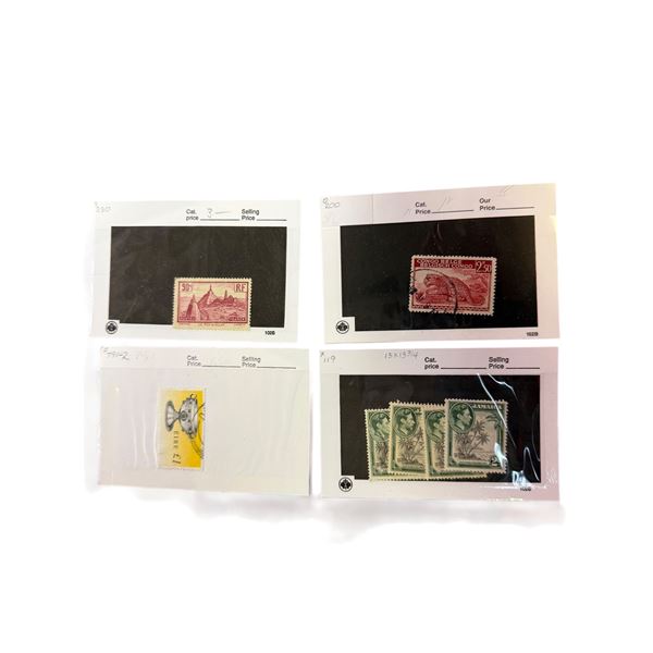 Box - Catalogued Vintage Stamps From Around The World - Various Years