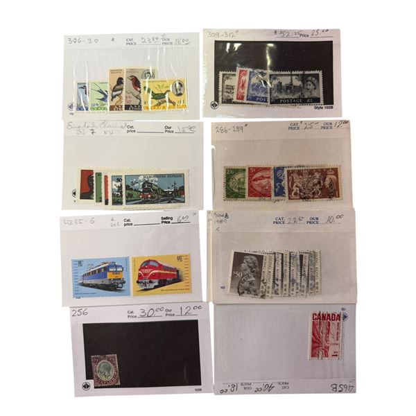 Box - Catalogued Vintage Stamps From Around The World - Various Years