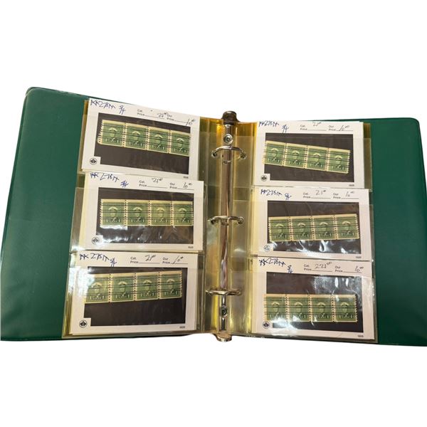 Binder of Canadian Stamps Featuring King George V - circa 1935 - Amazing Condition - Approx. 144