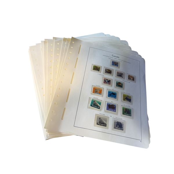Vintage 1980's Canadian Catalogued Stamps & Supplement Albums from 1970's & 2000's (Canada)
