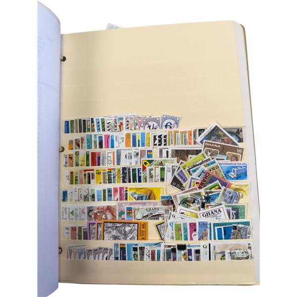 Binder of Vintage British Commonwealth Stamps - Catalogued by Scott Number / Mint