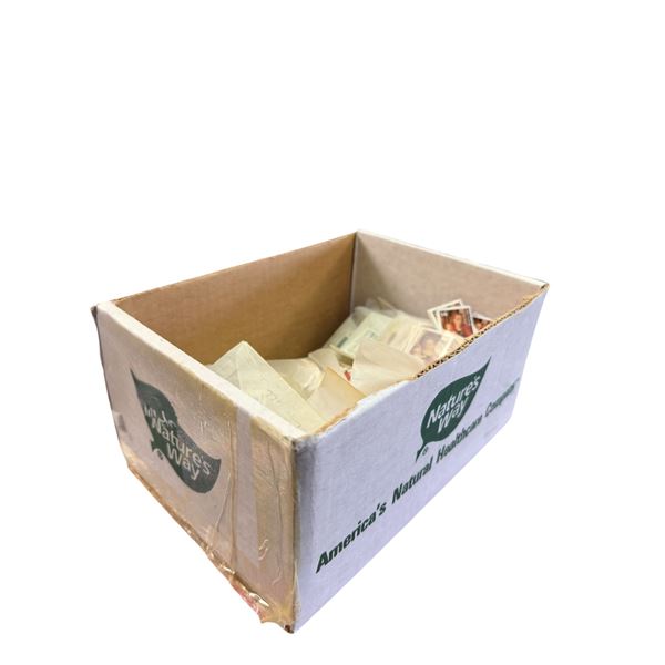 Box - Off-Paper Canadian Stamps Organized in Envelopes by Scoot Numbers