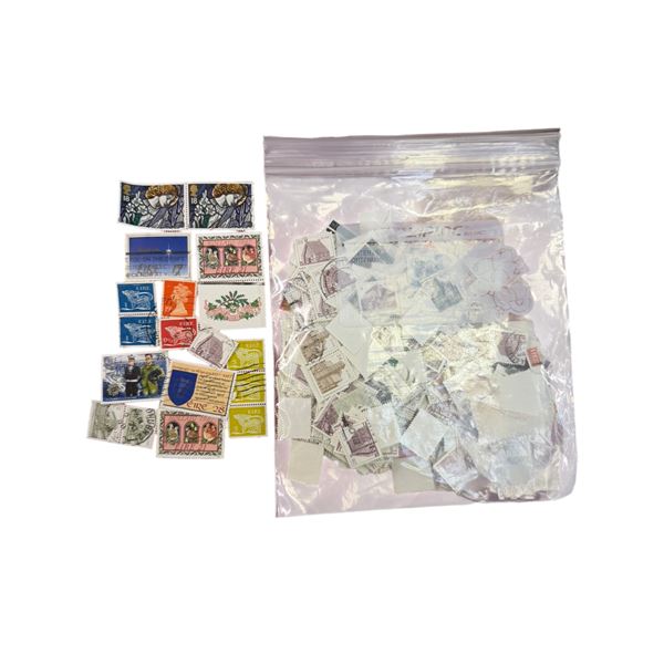 1.5 Oz. Bag of Canceled Irish Stamps